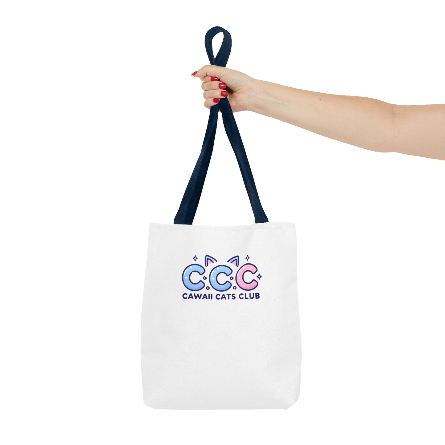Cawaii Cats Club Tote Bag - Cute Cat Lover's Carryall
