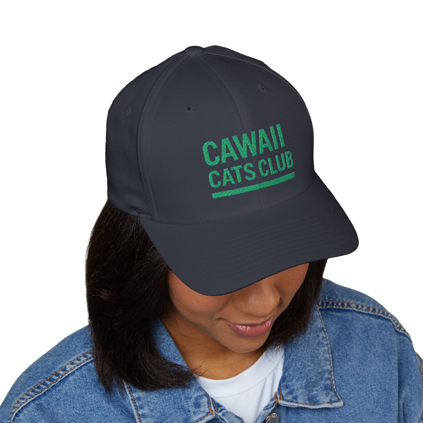 Cawaii Cats Club Embroidered Cap - Cute Cat Lovers Hat
