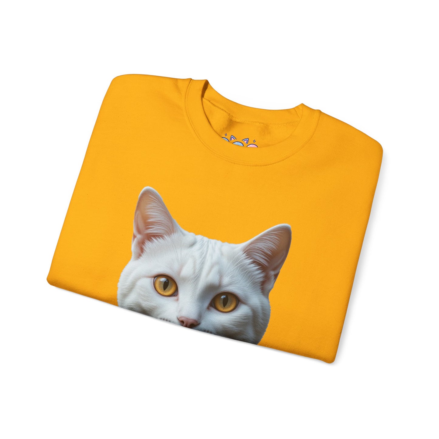 Cat Face Unisex Crewneck Sweatshirt - Cute & Cozy Apparel