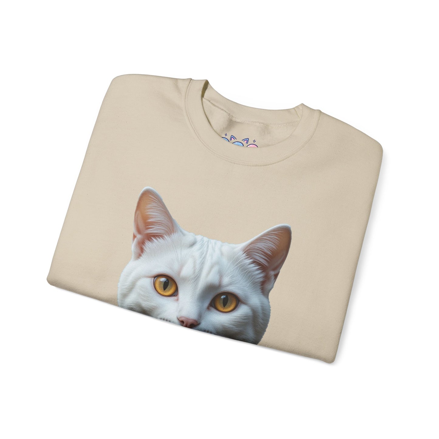 Cat Face Unisex Crewneck Sweatshirt - Cute & Cozy Apparel