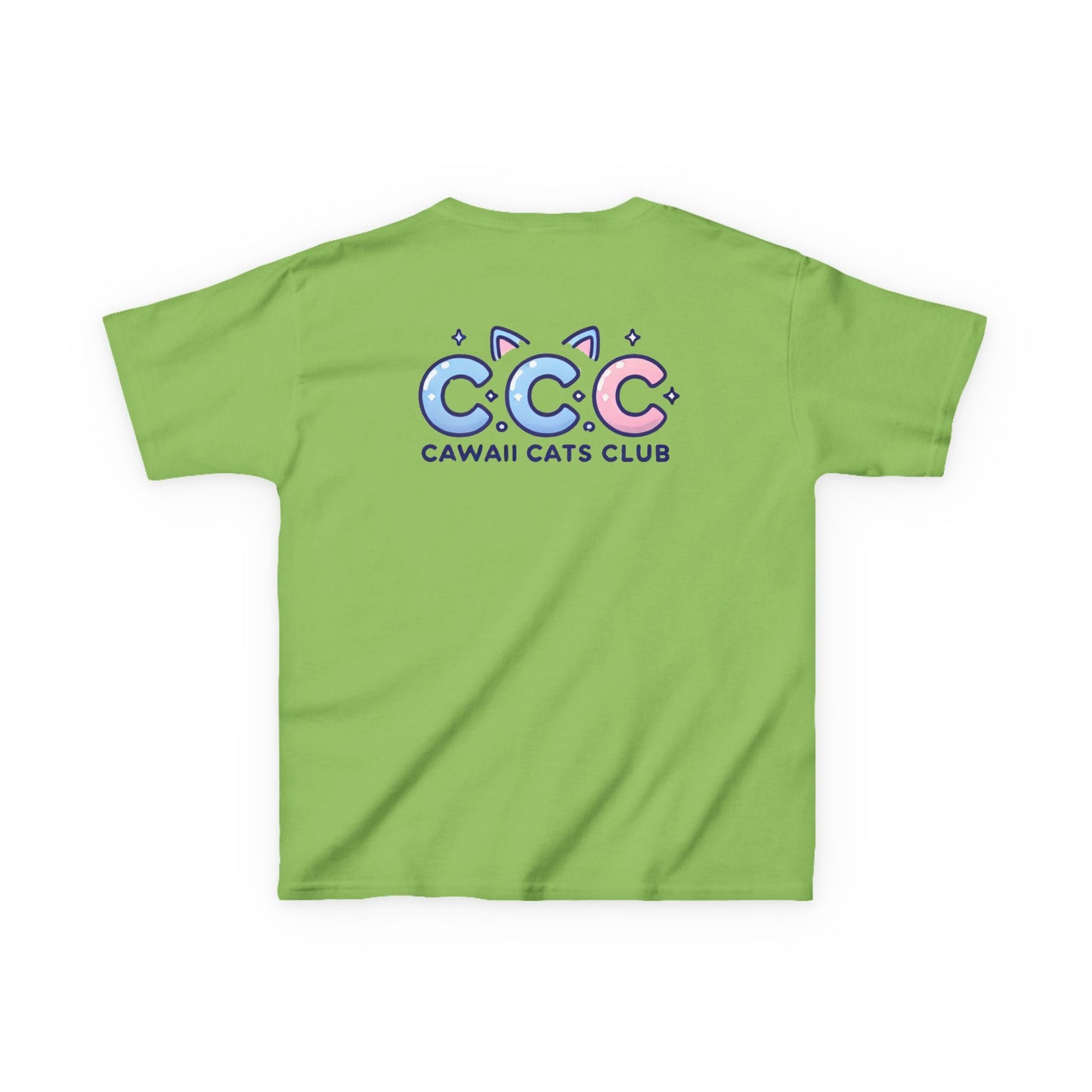 Cawaii Cats Club Kids Tee - Cute Cat Theme Cotton T-Shirt