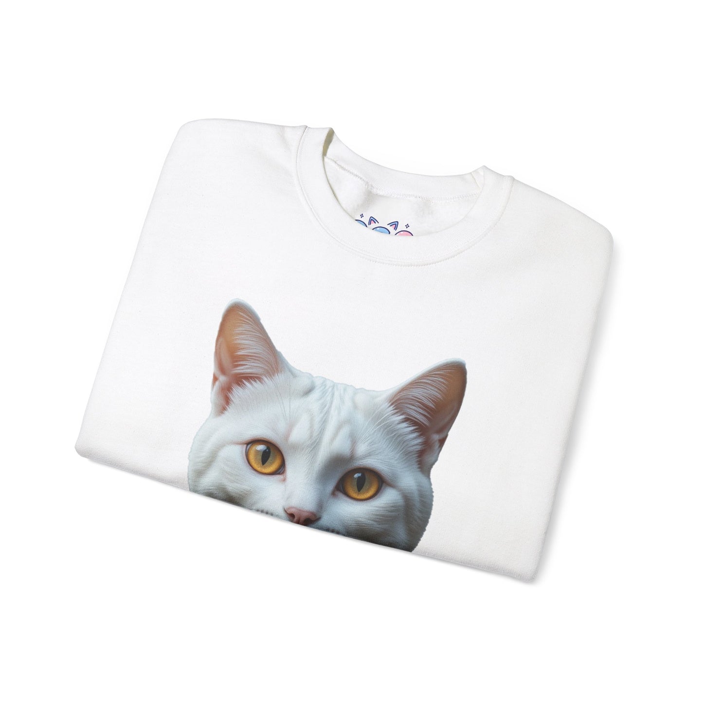 Cat Face Unisex Crewneck Sweatshirt - Cute & Cozy Apparel