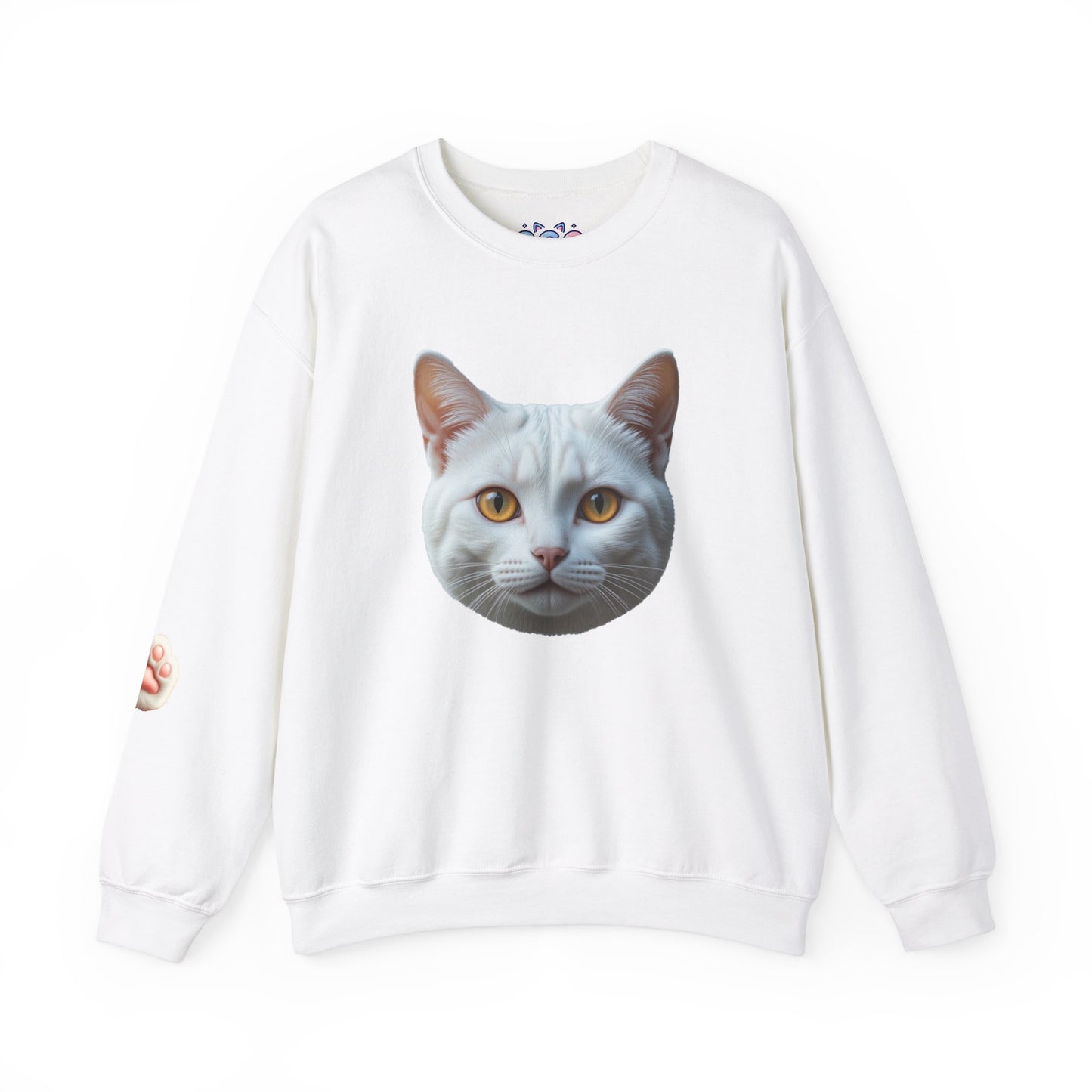 Cat Face Unisex Crewneck Sweatshirt - Cute & Cozy Apparel