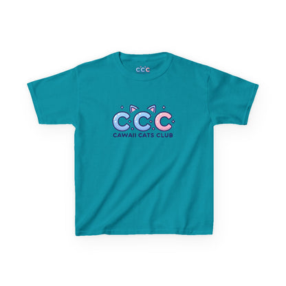 Cawaii Cats Club Kids Tee – Fun & Playful Cotton Shirt for Cat Lovers
