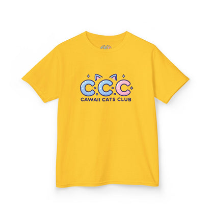 Cawaii Cats Club Kids Tee – Fun & Playful Cotton Shirt for Cat Lovers