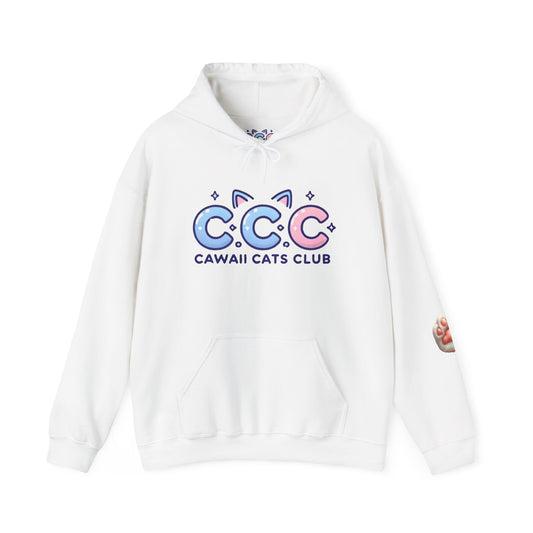 Cawaii Cats Club Hoodie – Cozy Unisex Sweatshirt for Cat Lovers