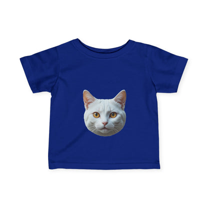 Cute Cat Face Infant Tee - Adorable Baby T-Shirt for Cat Lovers