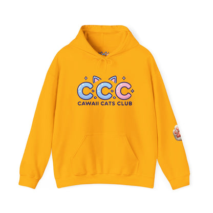 Cawaii Cats Club Hoodie – Cozy Unisex Sweatshirt for Cat Lovers
