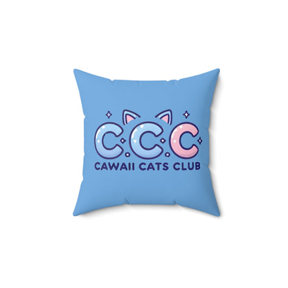 Cawaii Cats Club Pillow - Cute Cat Decor for Cat Lovers
