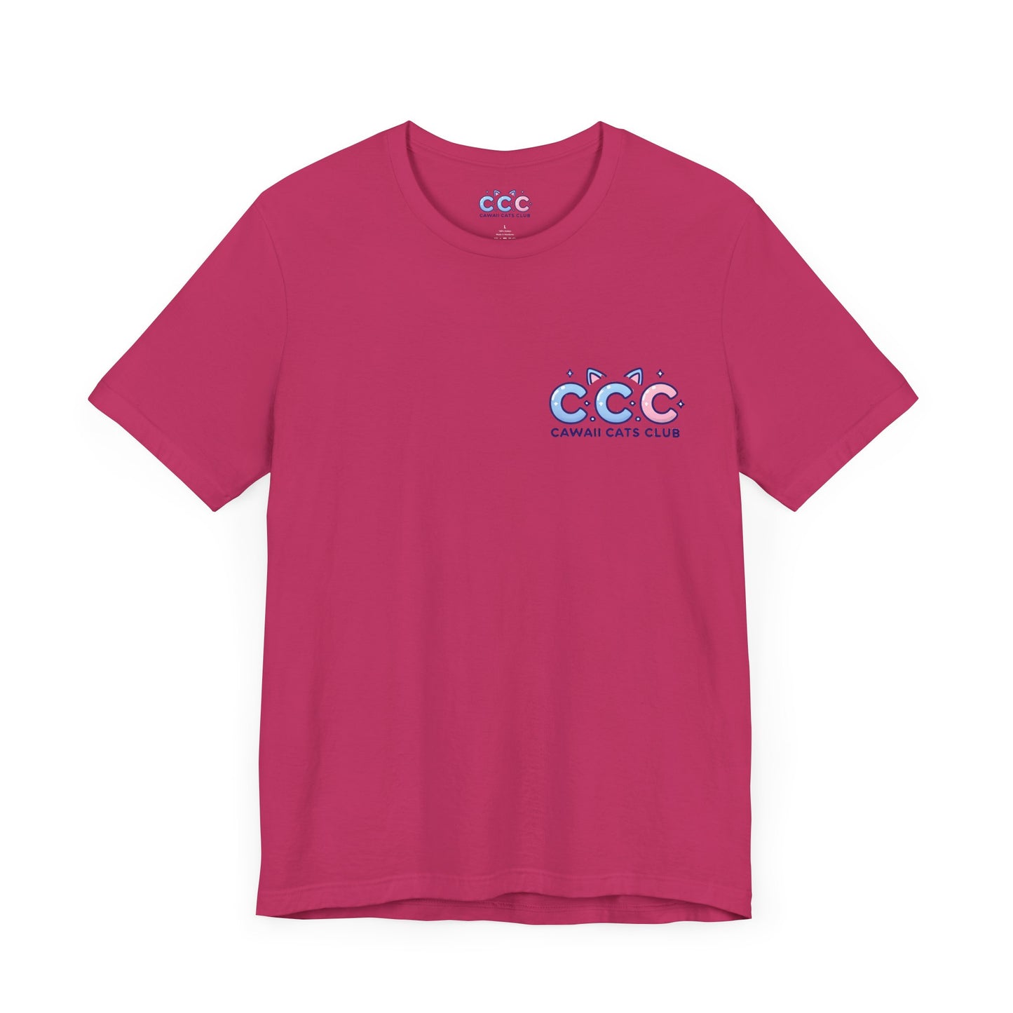 Cawaii Cats Club ユニセックス ジャージー Tシャツ - かわいい猫のグラフィック T シャツ