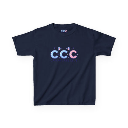 Cawaii Cats Club Kids Tee – Fun & Playful Cotton Shirt for Cat Lovers