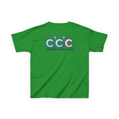 Cawaii Cats Club Kids Tee - Cute Cat Theme Cotton T-Shirt