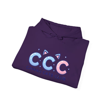 Cawaii Cats Club Hoodie – Cozy Unisex Sweatshirt for Cat Lovers