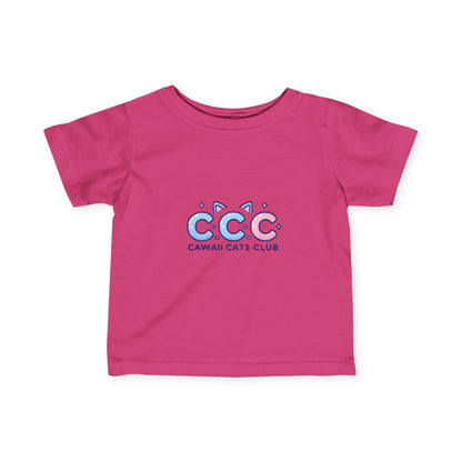 かわいい幼児用Tシャツ - 猫好きのためのCawaii Cats Clubデザイン
