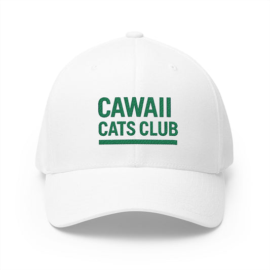 Cawaii Cats Club Embroidered Cap - Cute Cat Lovers Hat