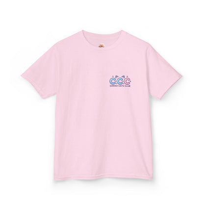 Cawaii Cats Club Kids Tee - Cute Cat Theme Cotton T-Shirt