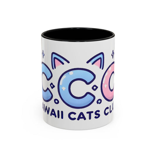 Cute Kawaii Cats Club Coffee Mug - Fun 11oz & 15oz Accent Mugs for Cat Lovers
