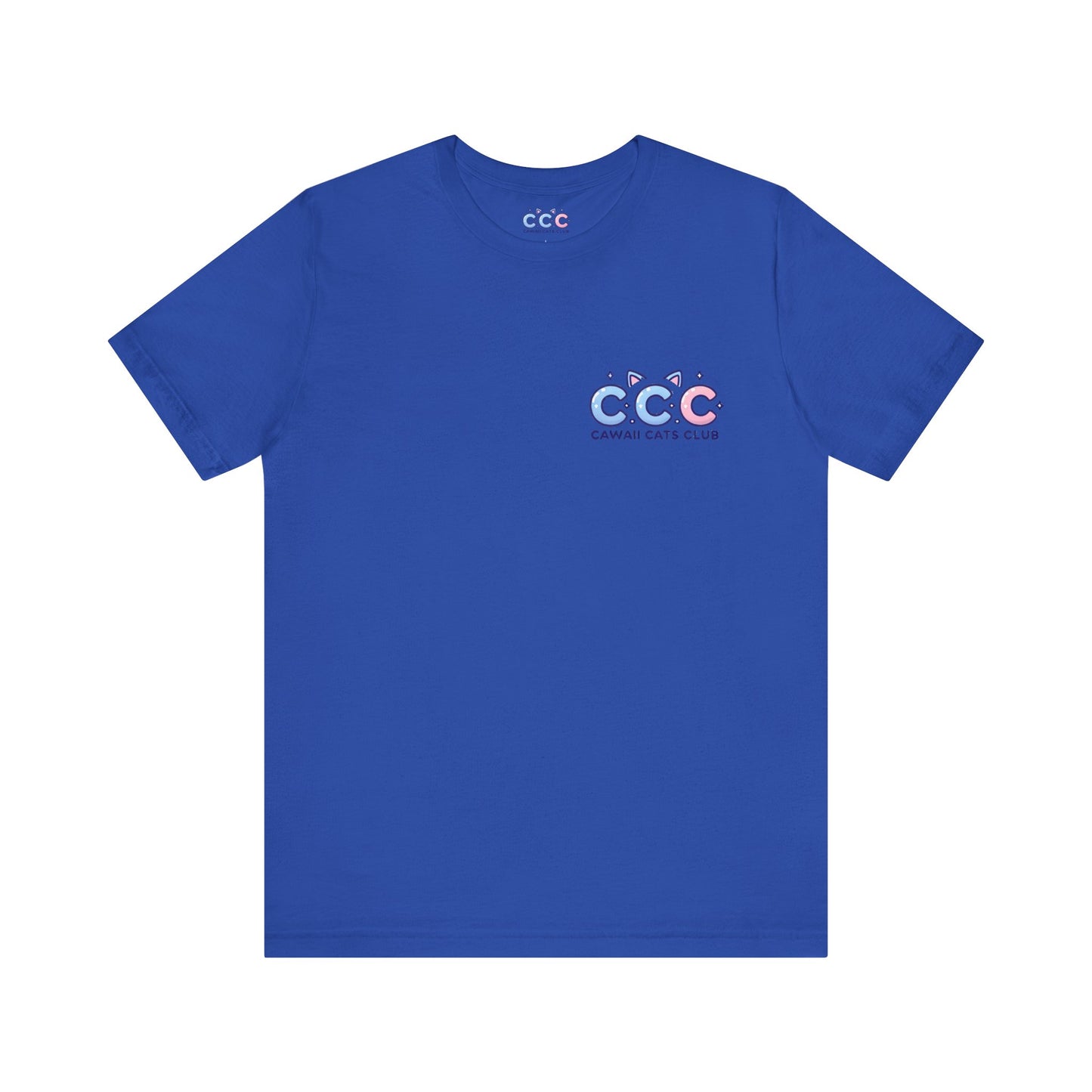 Cawaii Cats Club ユニセックス ジャージー Tシャツ - かわいい猫のグラフィック T シャツ