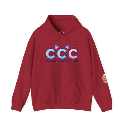 Cawaii Cats Club Hoodie – Cozy Unisex Sweatshirt for Cat Lovers
