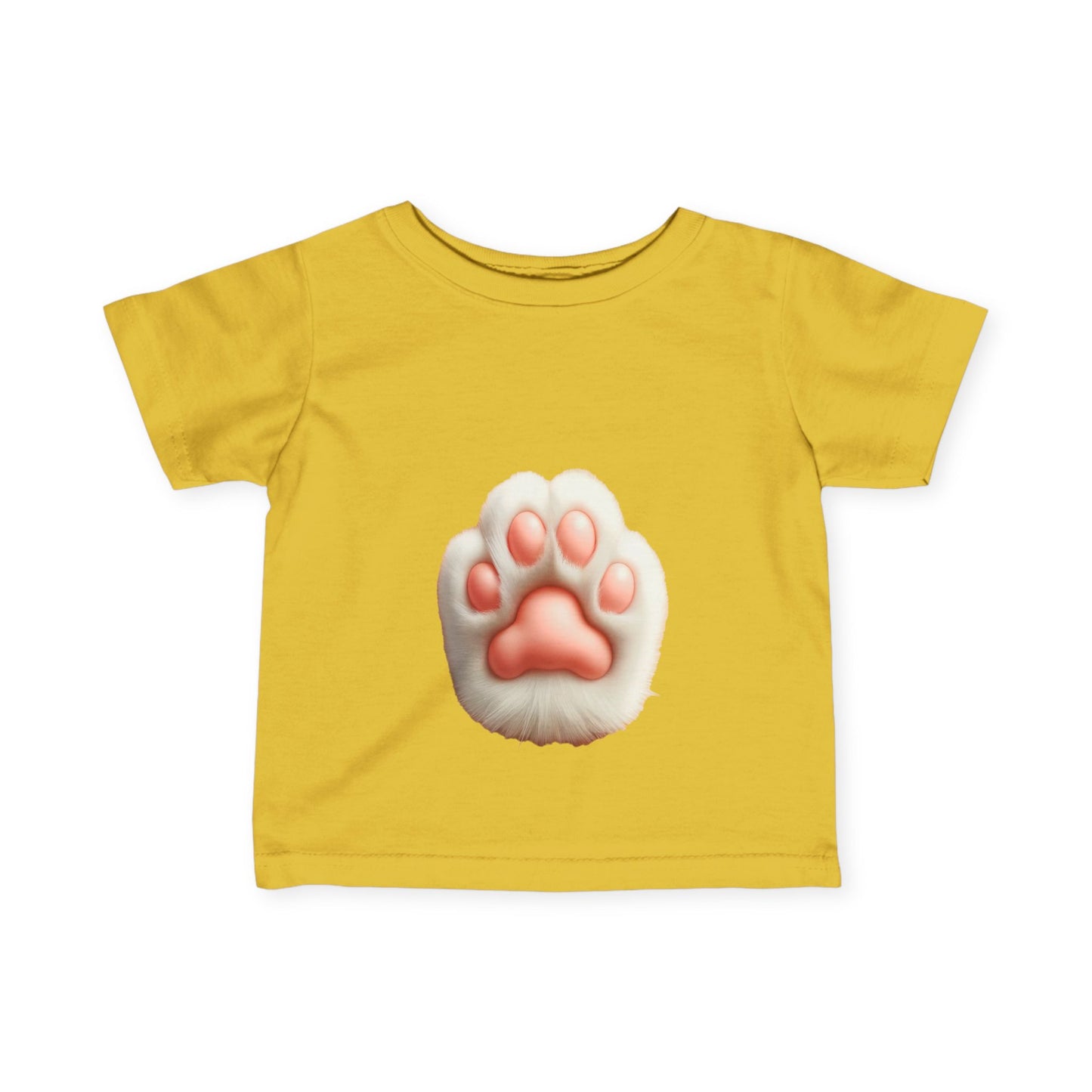 かわいい赤ちゃんの足跡プリントTシャツ - ペット愛好家のための幼児用ファインジャージーシャツ