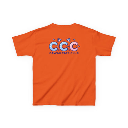 Cawaii Cats Club Kids Tee - Cute Cat Theme Cotton T-Shirt
