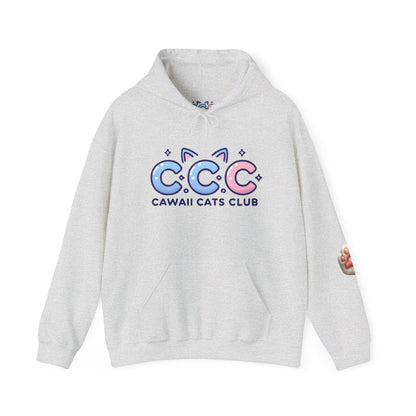 Cawaii Cats Club Hoodie – Cozy Unisex Sweatshirt for Cat Lovers