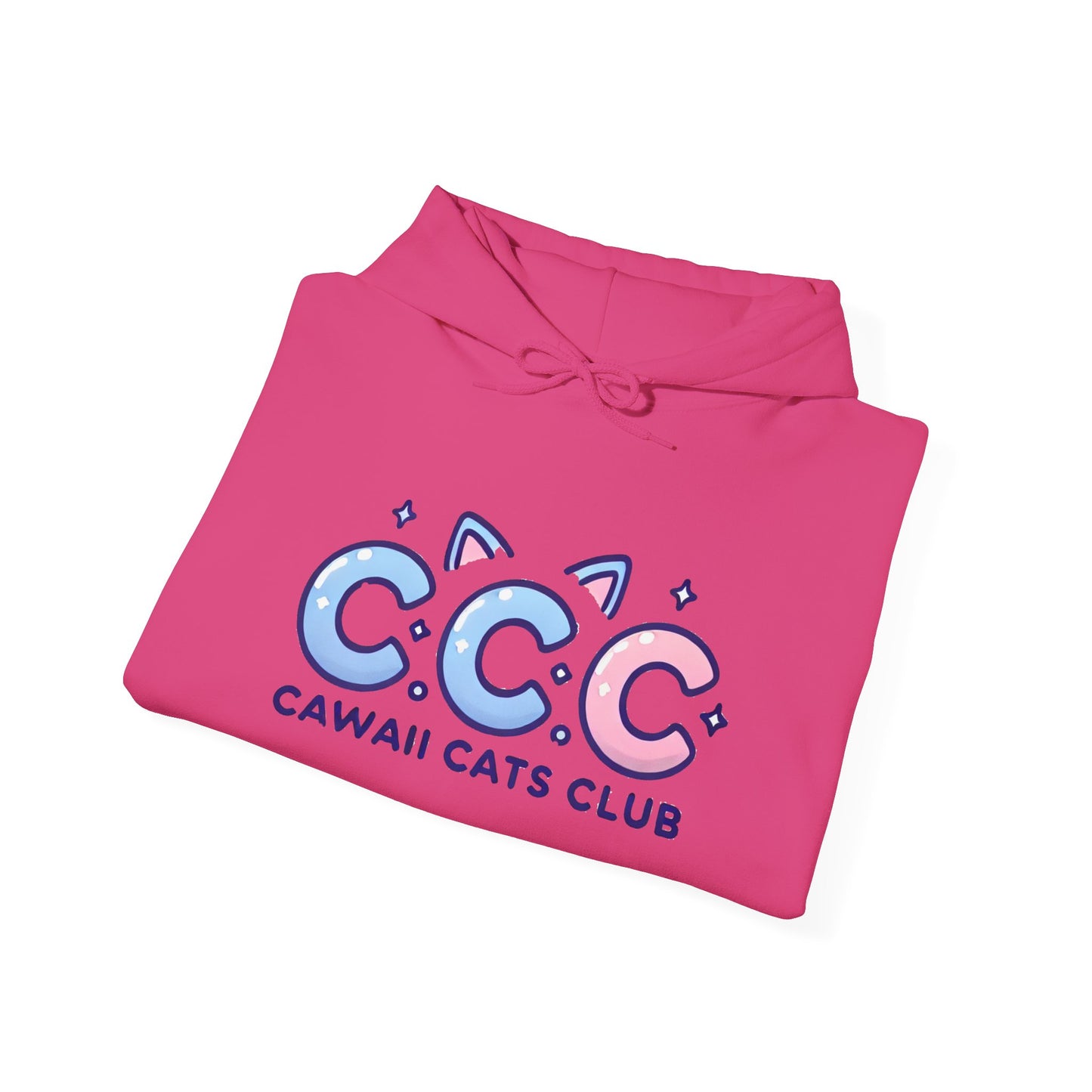 Cawaii Cats Club Hoodie – Cozy Unisex Sweatshirt for Cat Lovers