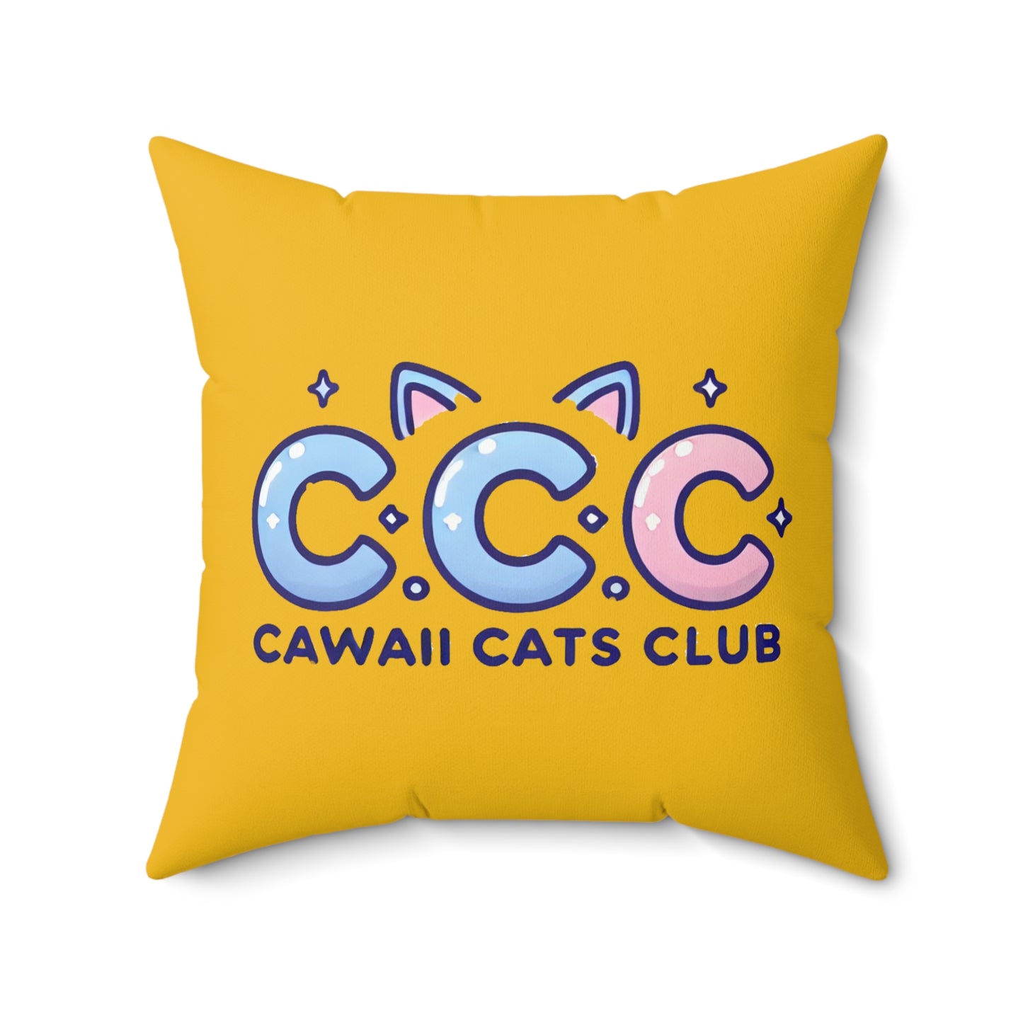 Cawaii Cats Club 装飾枕 - 楽しい猫好きのクッション