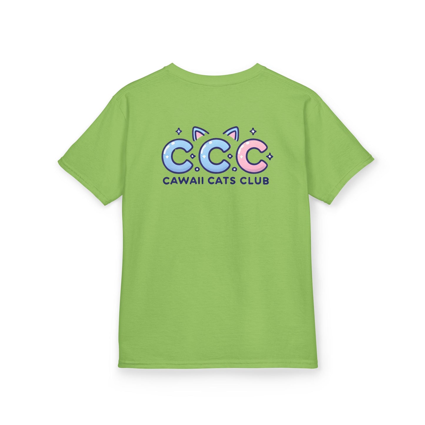 Cawaii Cats Club Kids Tee - Cute Cat Theme Cotton T-Shirt