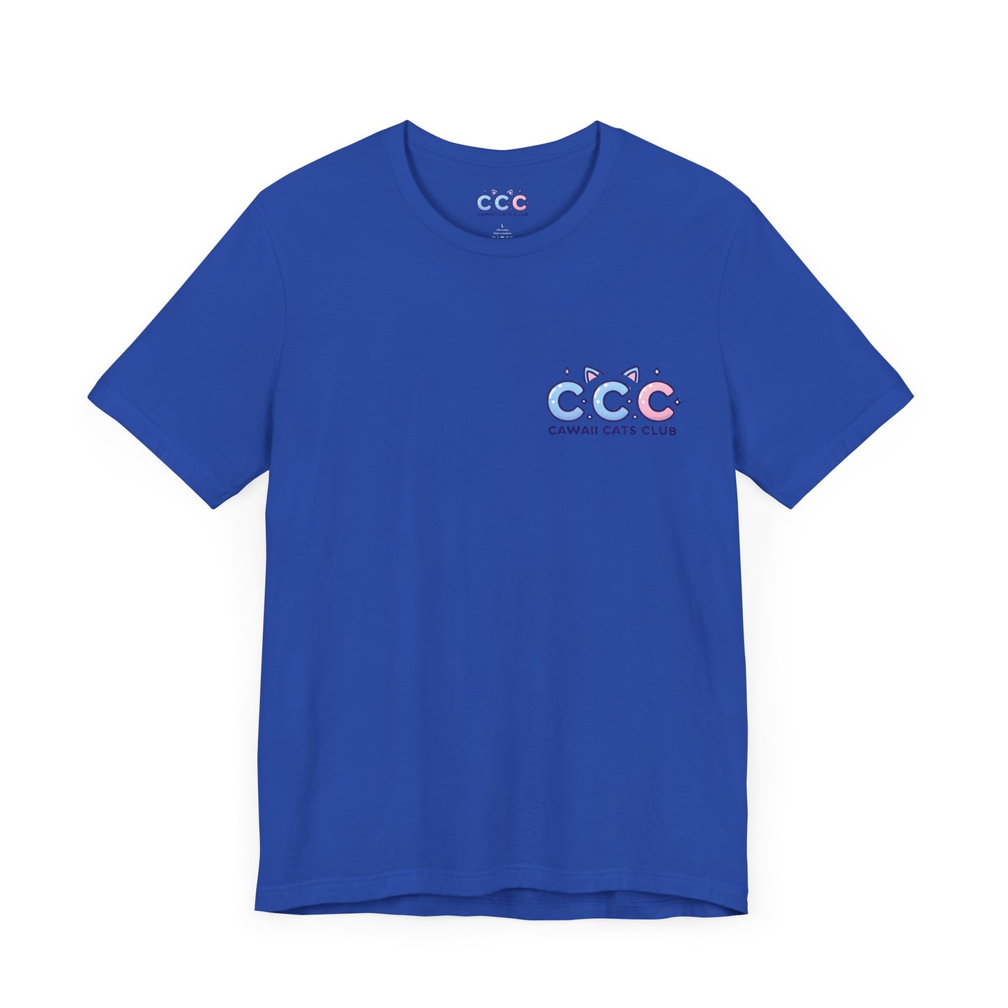 Cawaii Cats Club ユニセックス ジャージー Tシャツ - かわいい猫のグラフィック T シャツ