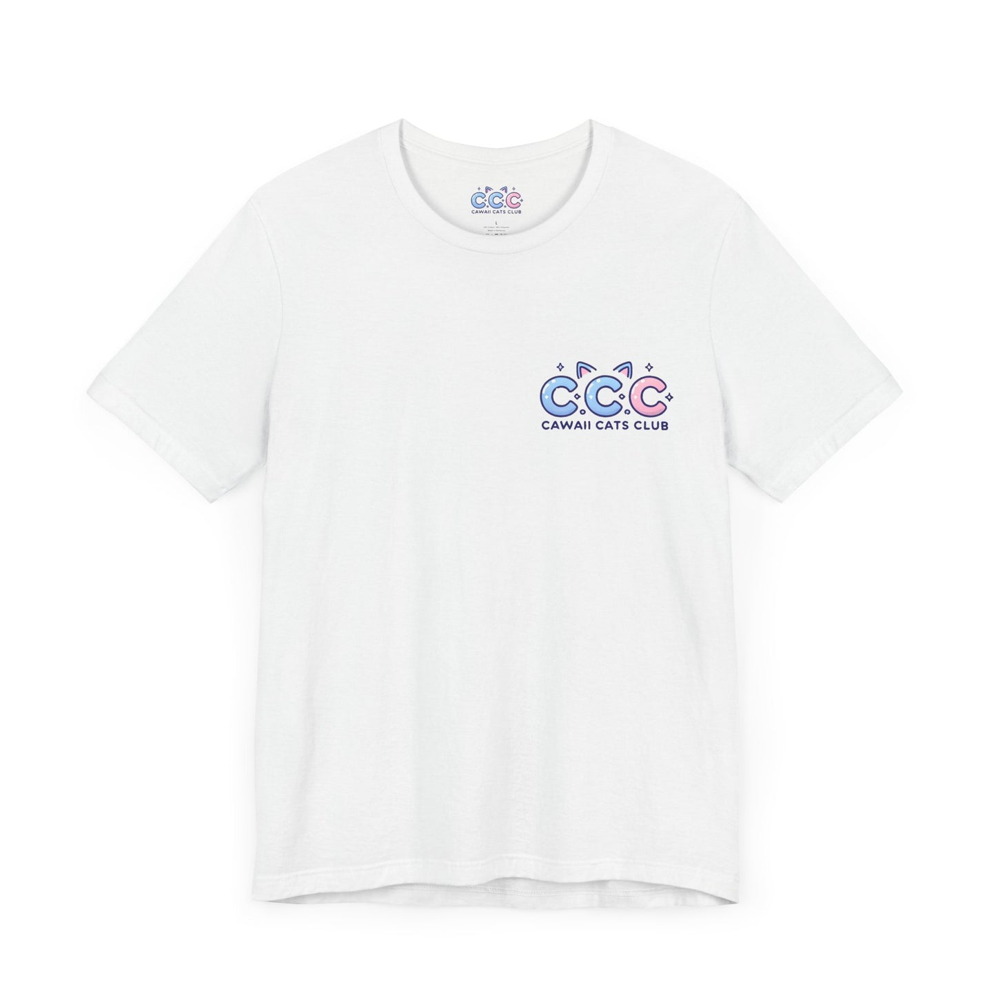 Cawaii Cats Club ユニセックス ジャージー Tシャツ - かわいい猫のグラフィック T シャツ