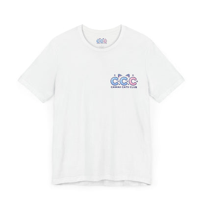 Cawaii Cats Club ユニセックス ジャージー Tシャツ - かわいい猫のグラフィック T シャツ