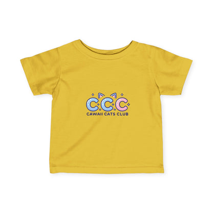 かわいい幼児用Tシャツ - 猫好きのためのCawaii Cats Clubデザイン