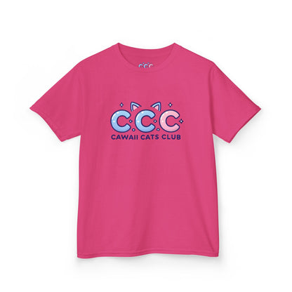 Cawaii Cats Club Kids Tee – Fun & Playful Cotton Shirt for Cat Lovers
