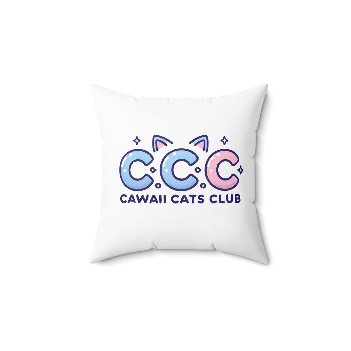 Cawaii Cats Club Decorative Pillow - Cute Cat-Themed Home Decor