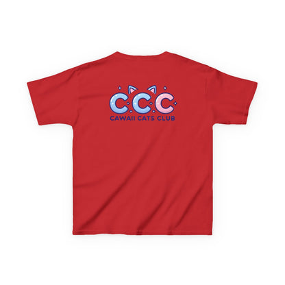 Cawaii Cats Club Kids Tee - Cute Cat Theme Cotton T-Shirt