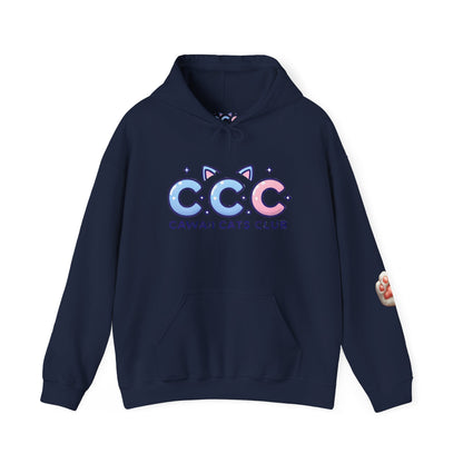 Cawaii Cats Club Hoodie – Cozy Unisex Sweatshirt for Cat Lovers
