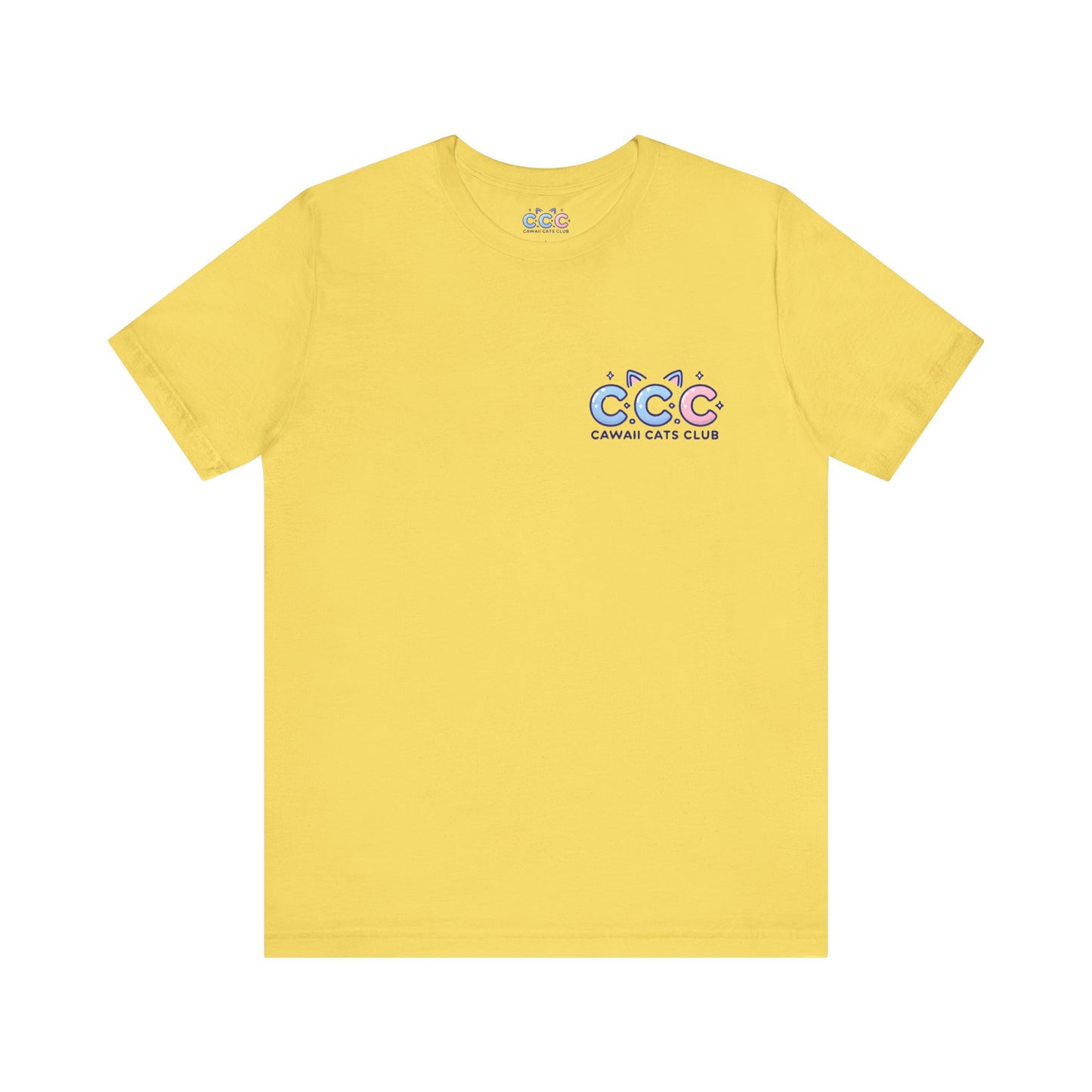 Cawaii Cats Club ユニセックス ジャージー Tシャツ - かわいい猫のグラフィック T シャツ