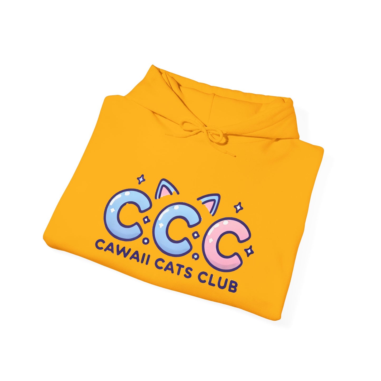 Cawaii Cats Club Hoodie – Cozy Unisex Sweatshirt for Cat Lovers
