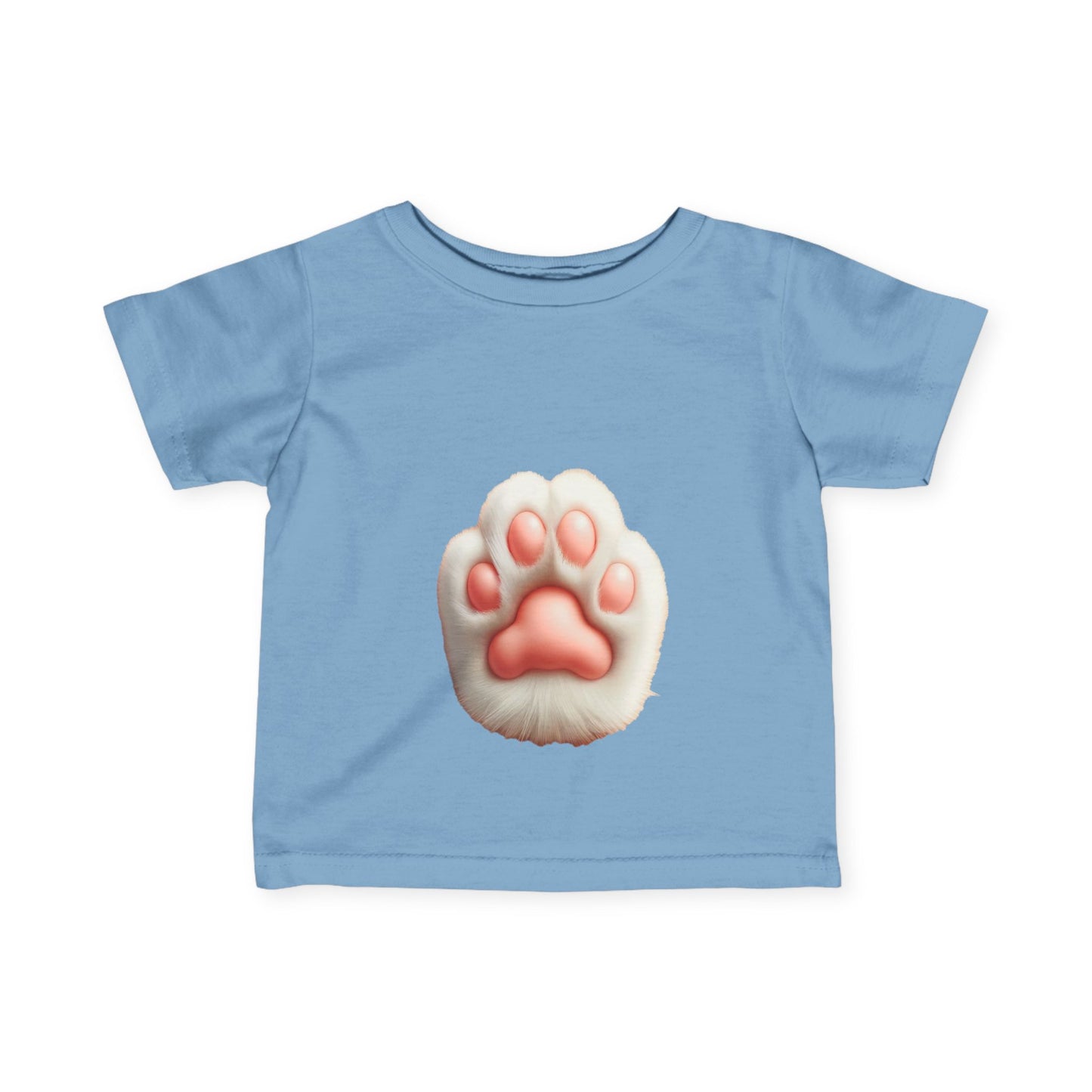 かわいい赤ちゃんの足跡プリントTシャツ - ペット愛好家のための幼児用ファインジャージーシャツ