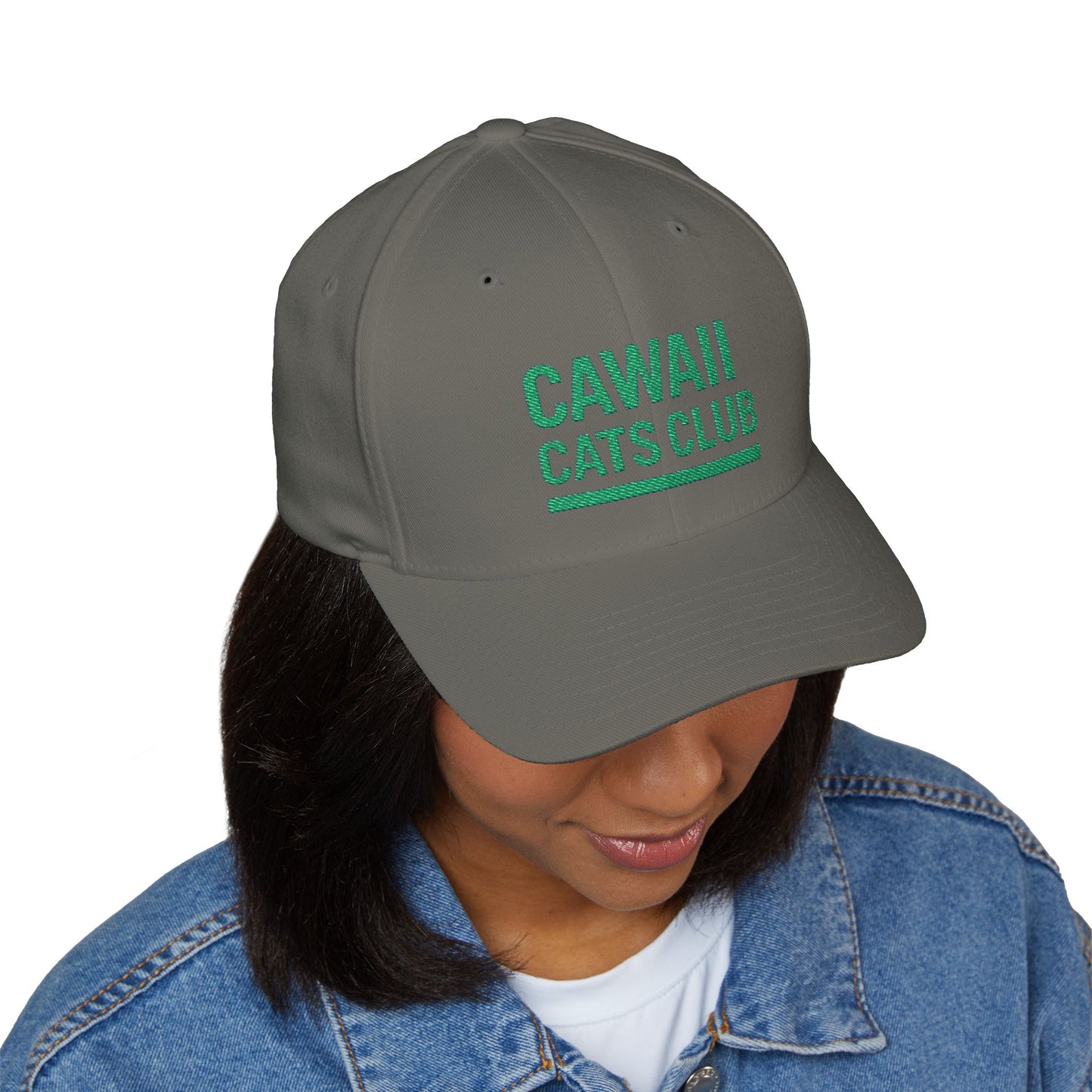 Cawaii Cats Club Embroidered Cap - Cute Cat Lovers Hat