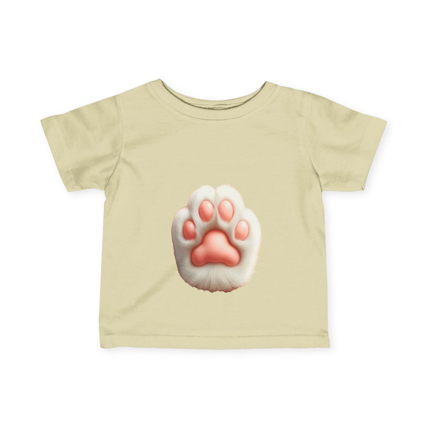 かわいい赤ちゃんの足跡プリントTシャツ - ペット愛好家のための幼児用ファインジャージーシャツ