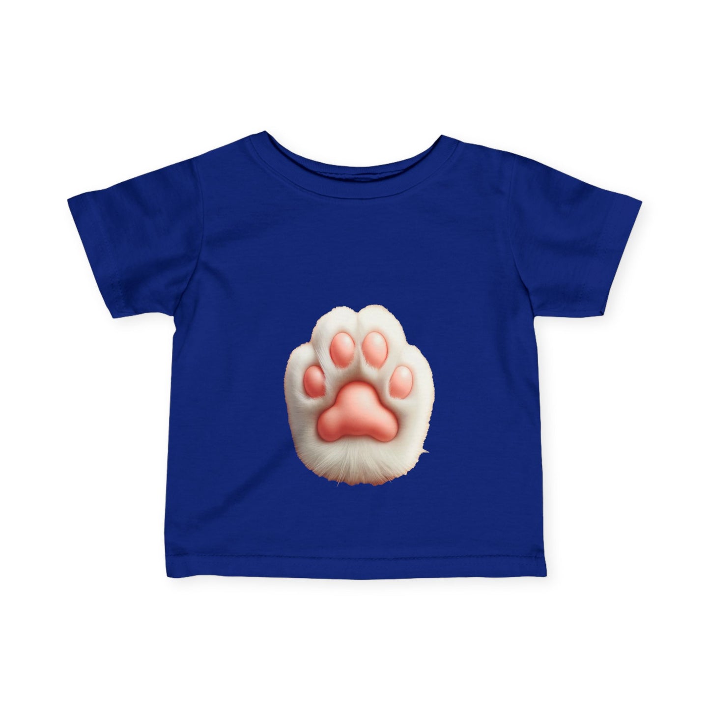 かわいい赤ちゃんの足跡プリントTシャツ - ペット愛好家のための幼児用ファインジャージーシャツ