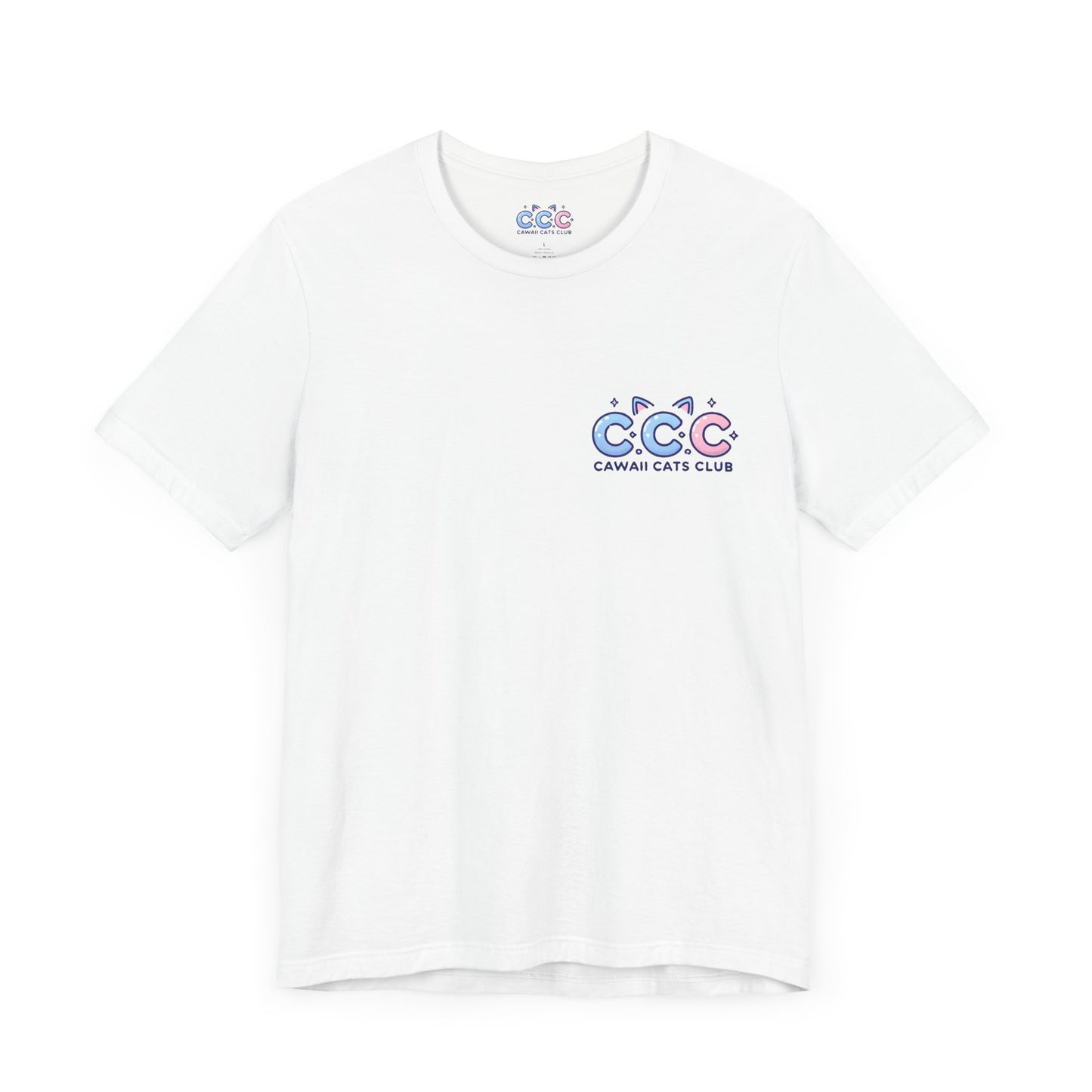 Cawaii Cats Club ユニセックス ジャージー Tシャツ - かわいい猫のグラフィック T シャツ