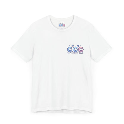 Cawaii Cats Club ユニセックス ジャージー Tシャツ - かわいい猫のグラフィック T シャツ