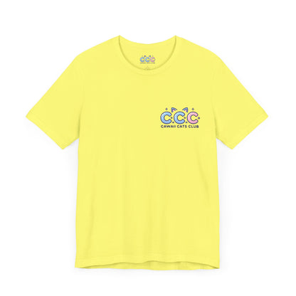 Cawaii Cats Club ユニセックス ジャージー Tシャツ - かわいい猫のグラフィック T シャツ