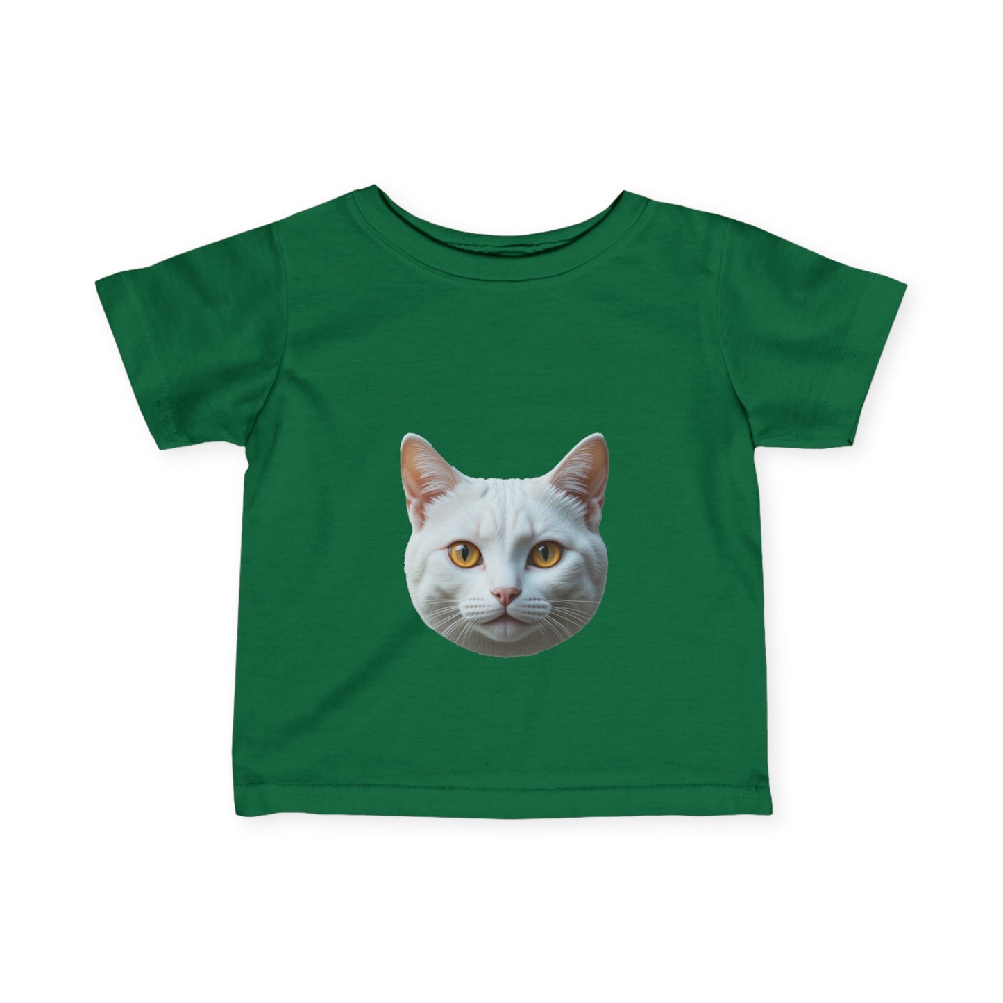 Cute Cat Face Infant Tee - Adorable Baby T-Shirt for Cat Lovers