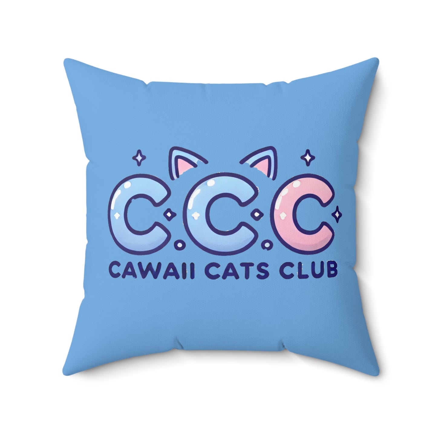 Cawaii Cats Club Pillow - Cute Cat Decor for Cat Lovers
