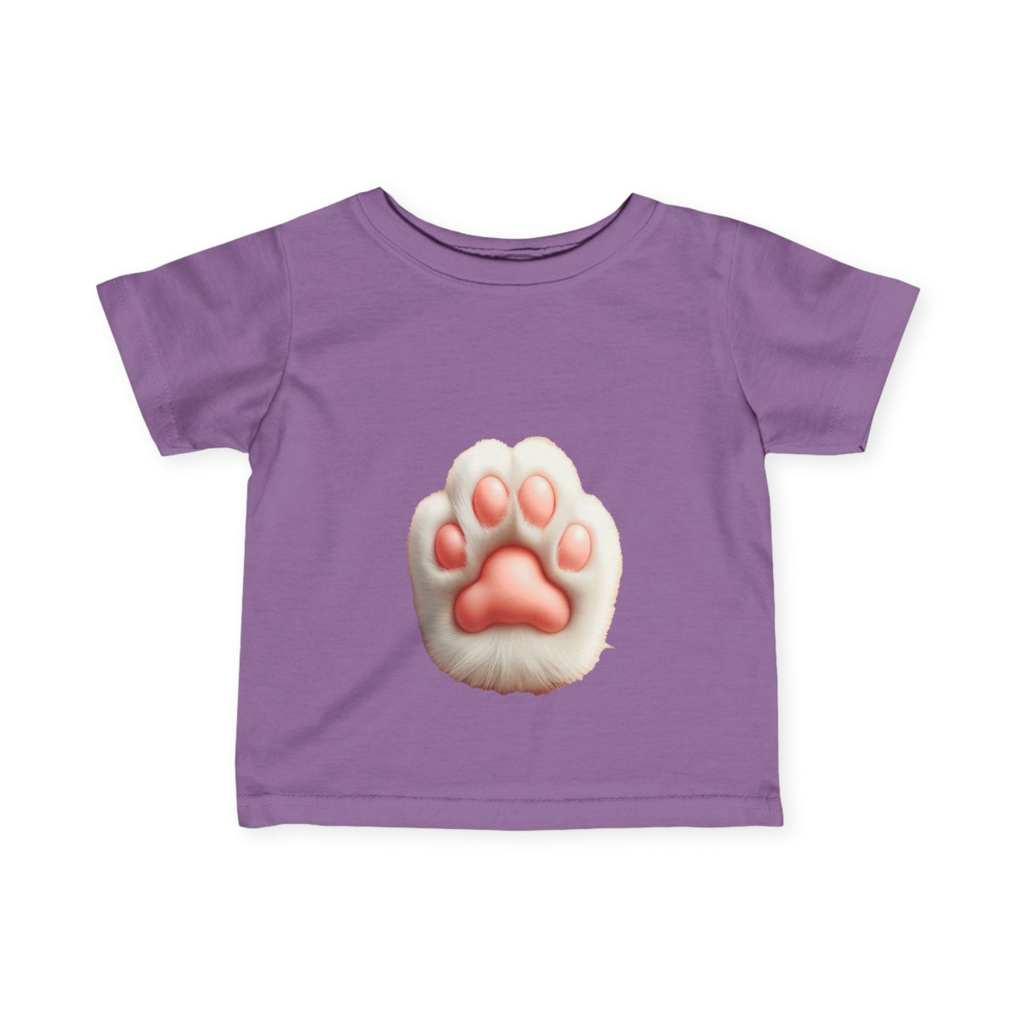 かわいい赤ちゃんの足跡プリントTシャツ - ペット愛好家のための幼児用ファインジャージーシャツ