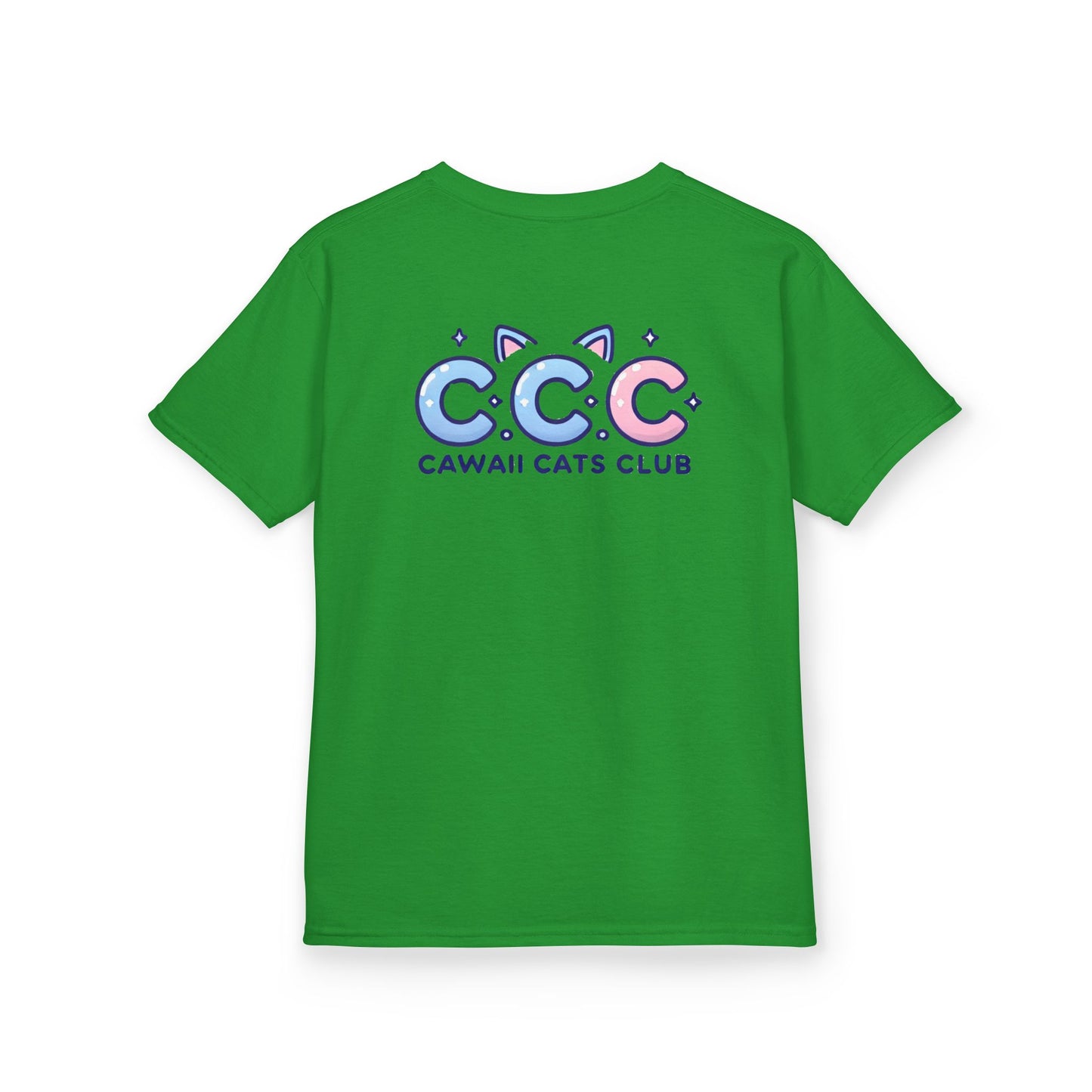 Cawaii Cats Club Kids Tee - Cute Cat Theme Cotton T-Shirt